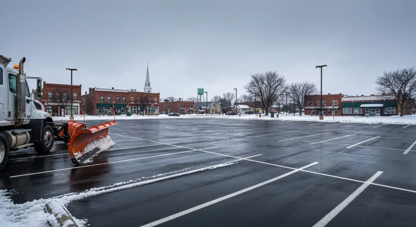 Commercial snow plowing