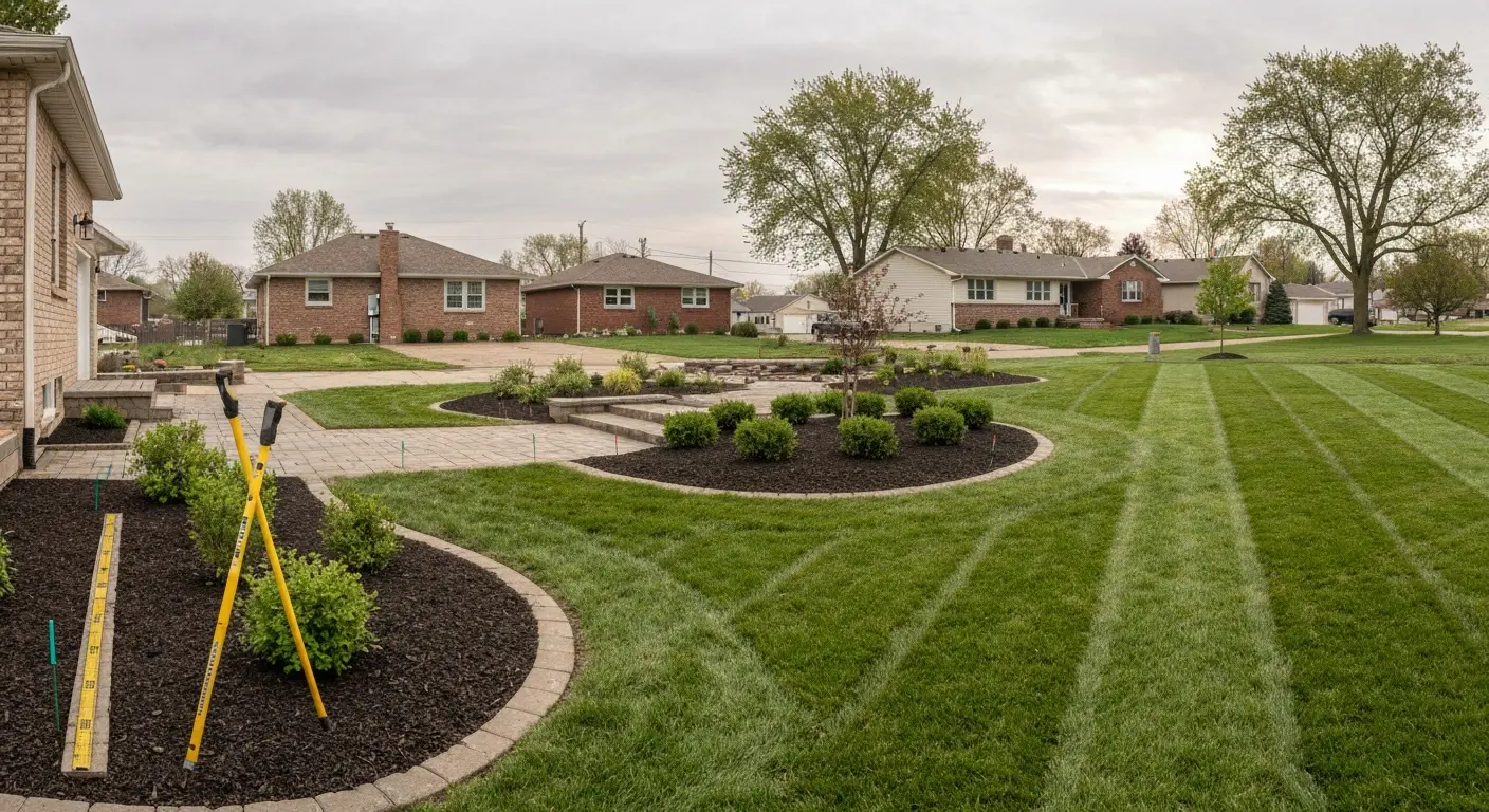 Coal City residential landscape