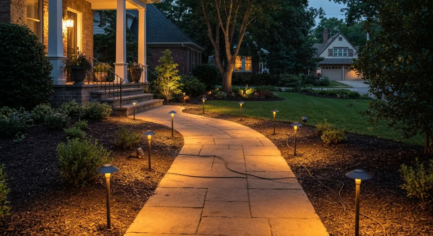 Landscape lighting project