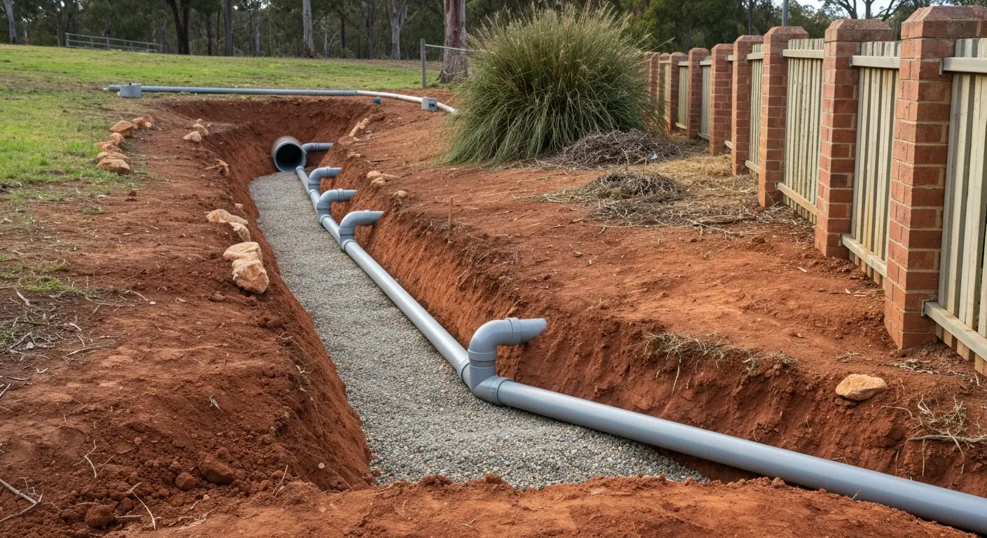 Drainage system installation
