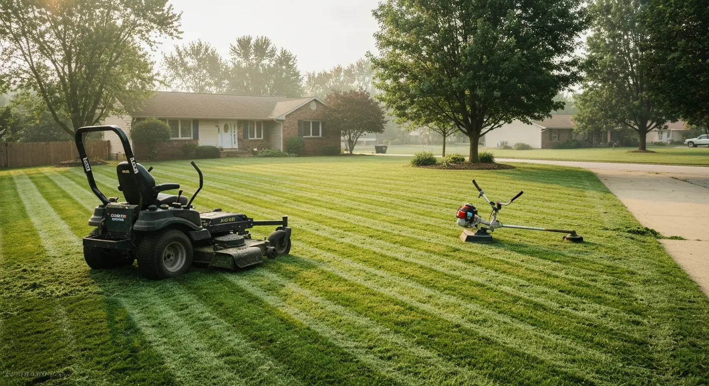 Lawn maintenance service