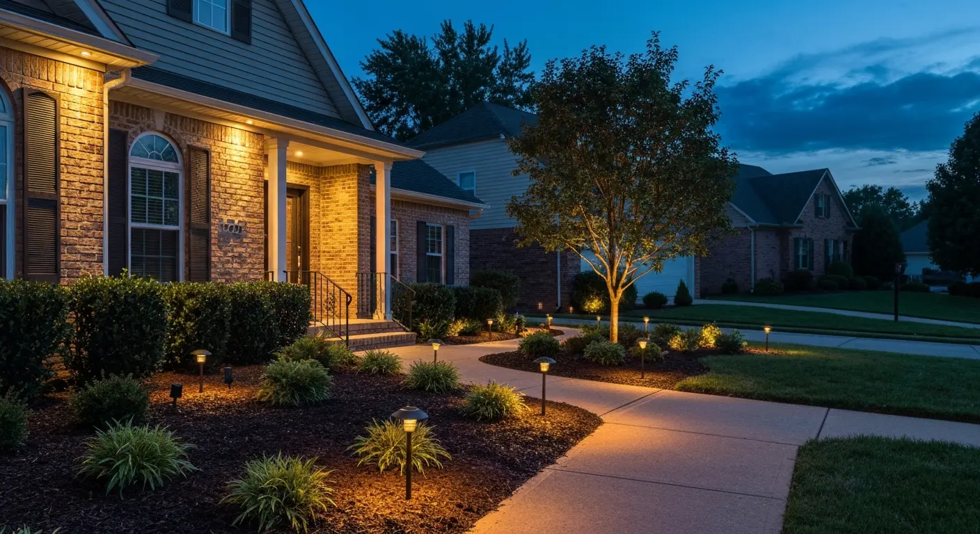 Landscape lighting installation