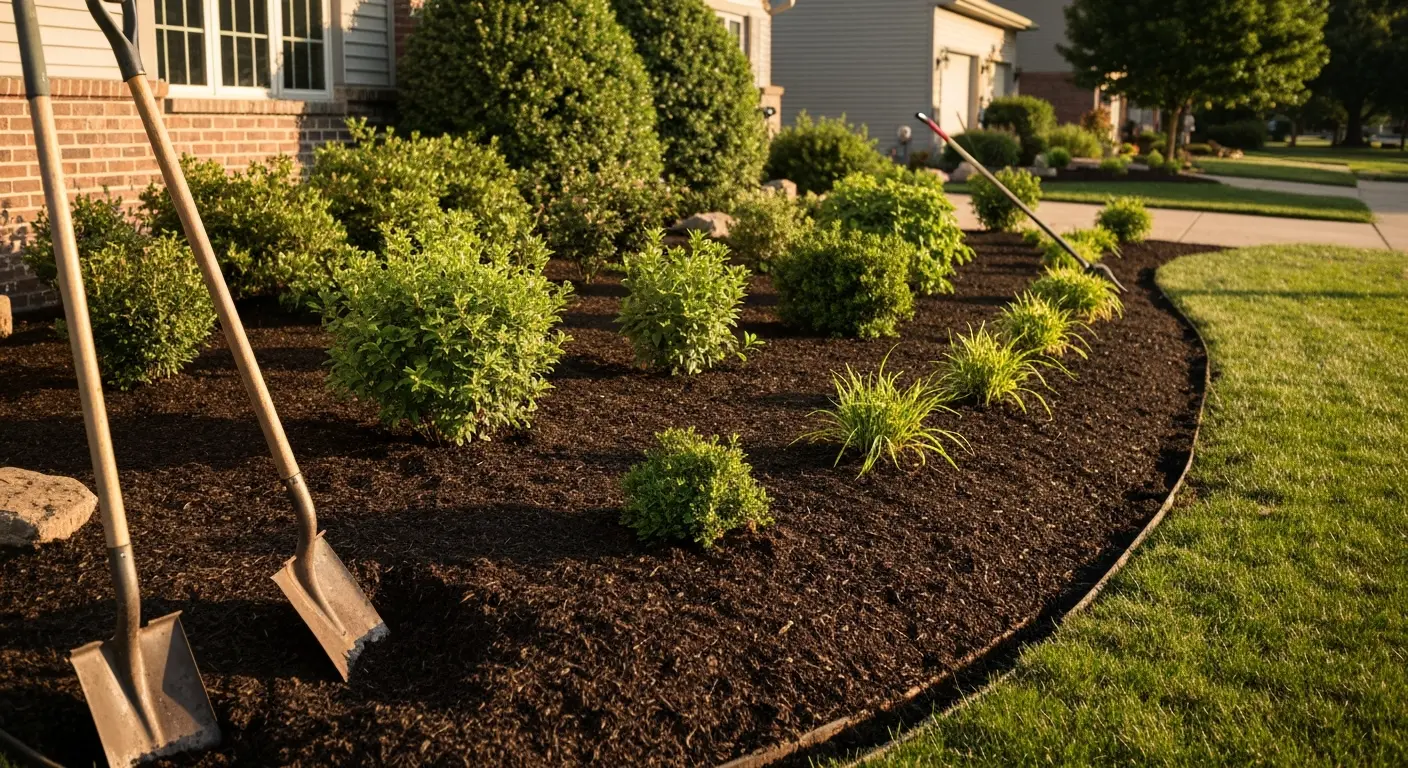 Landscape installation in Romeoville