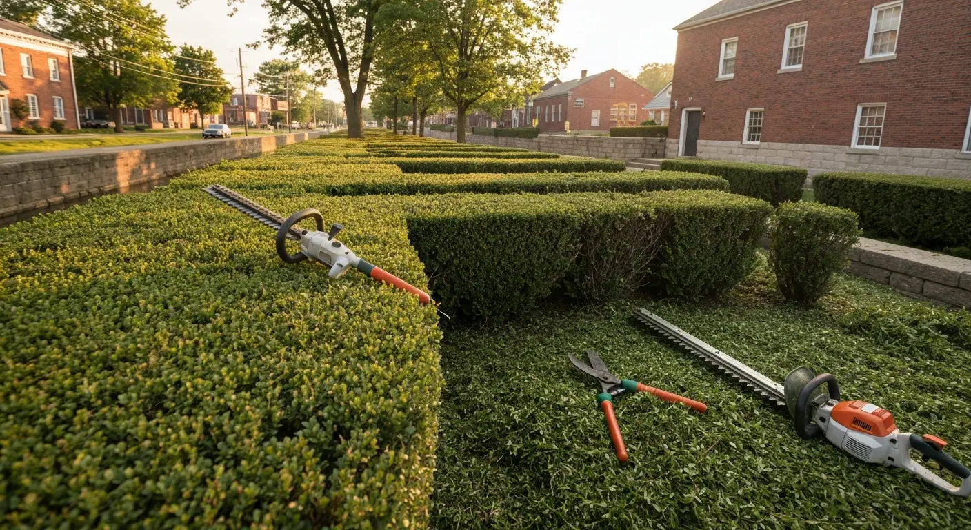 Hedge trimming