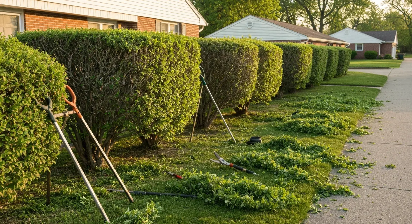 Seasonal hedge maintenance