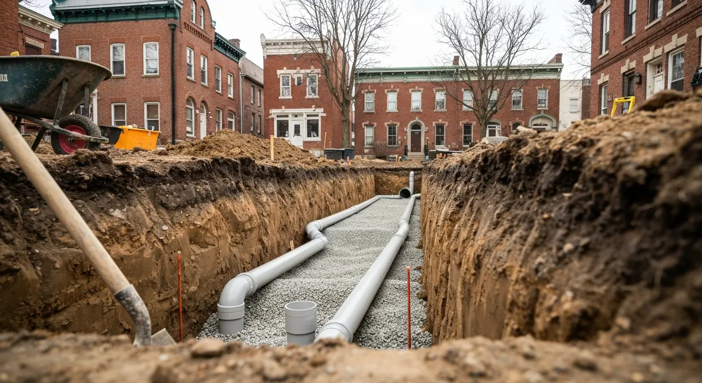 Drainage installation project