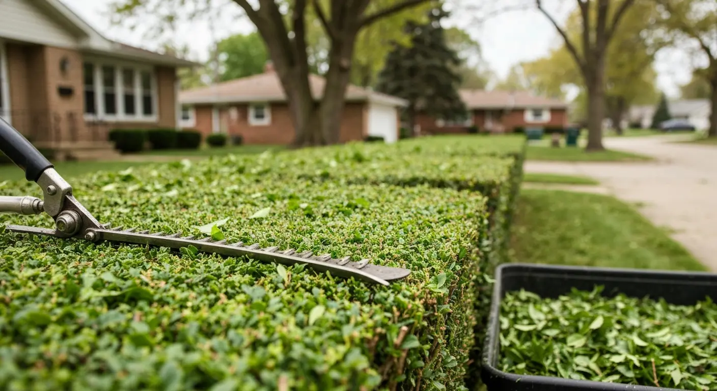 Hedge trimming service