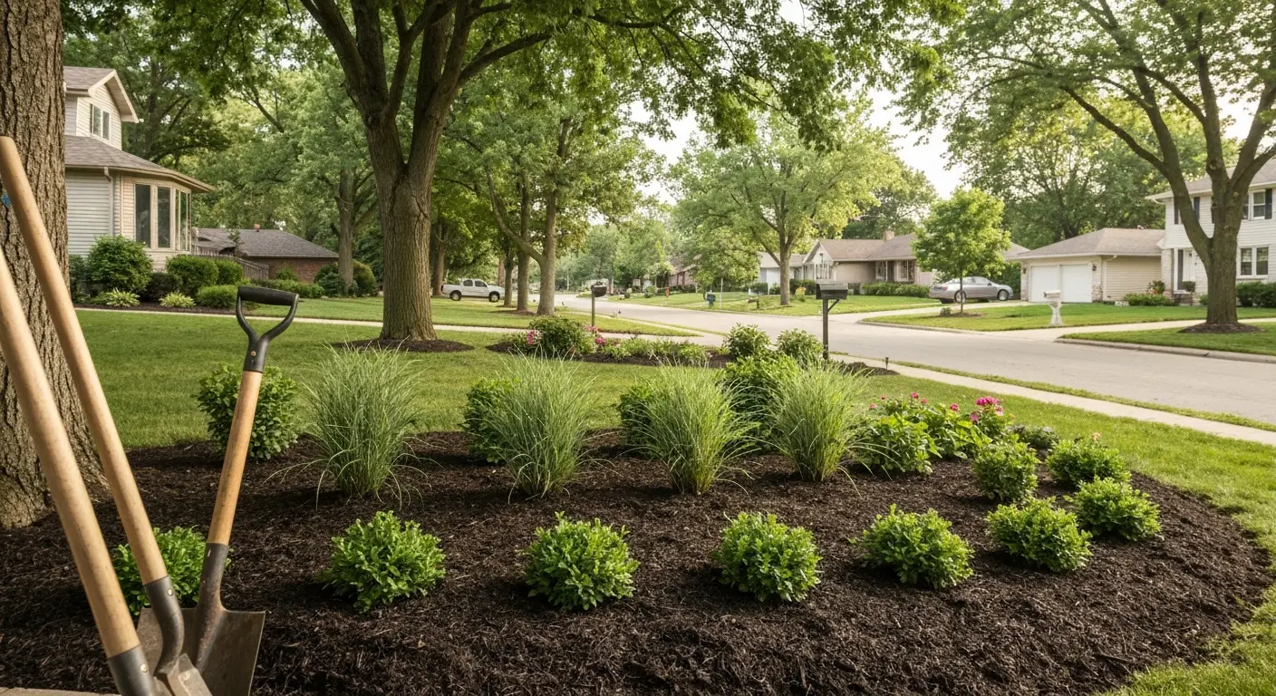 Landscape installation in Crest Hill