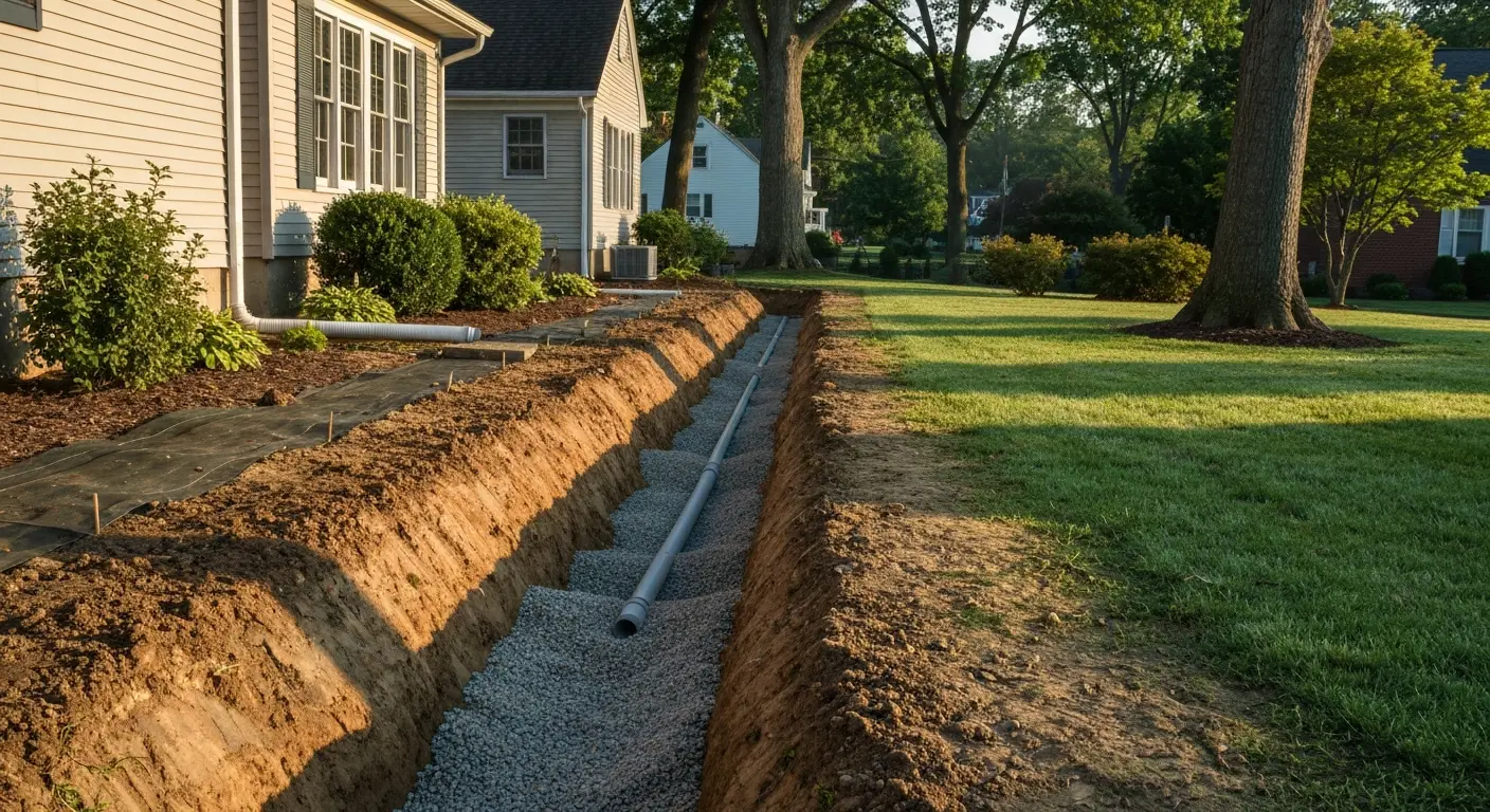 Drainage installation
