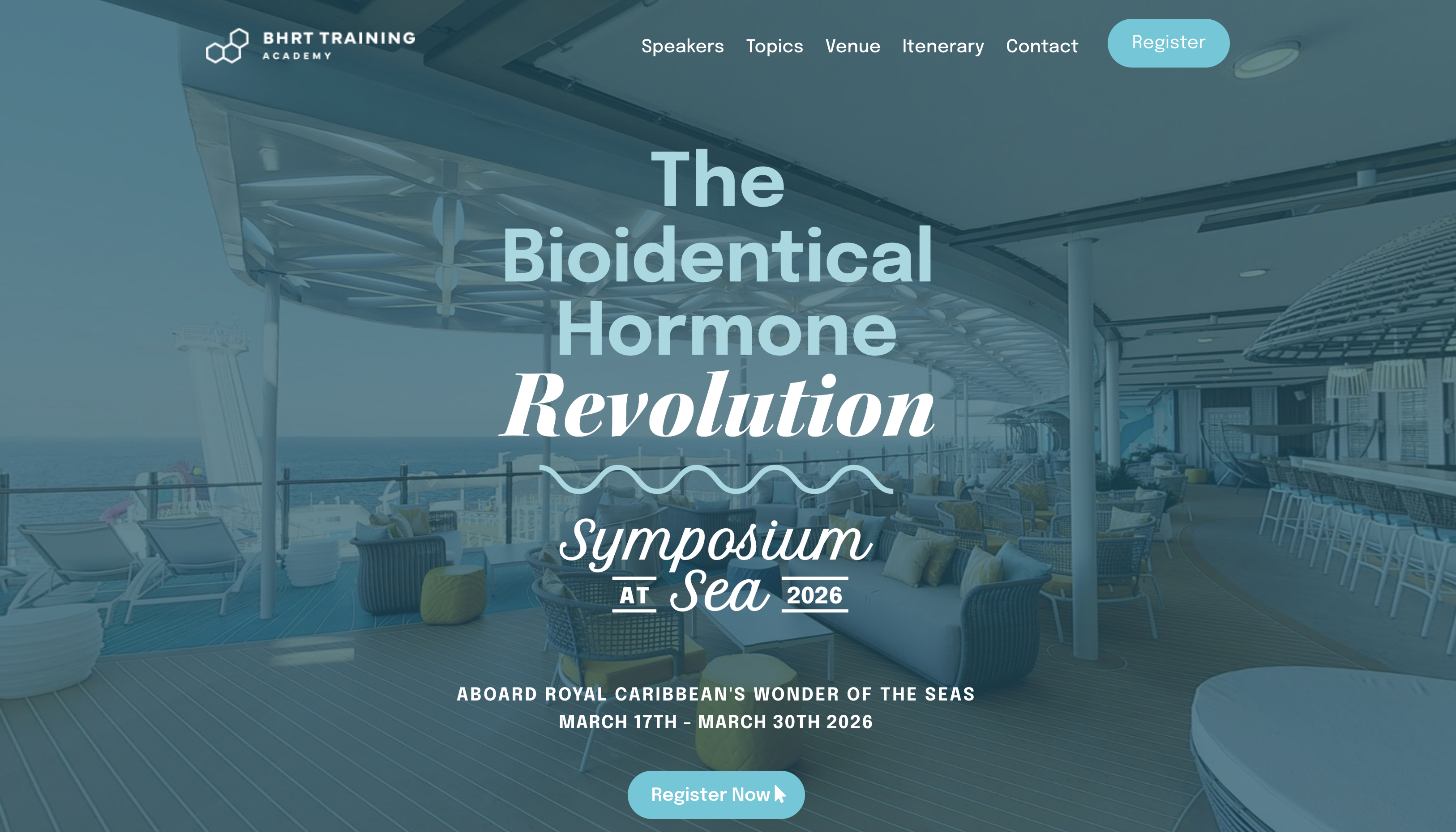 The Bioidentical Hormone Revolution Symposium at Sea | Mar 27-30, 2026 - Caribbean