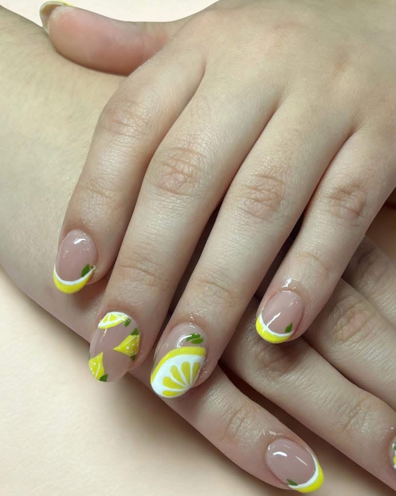 Nail art close-up