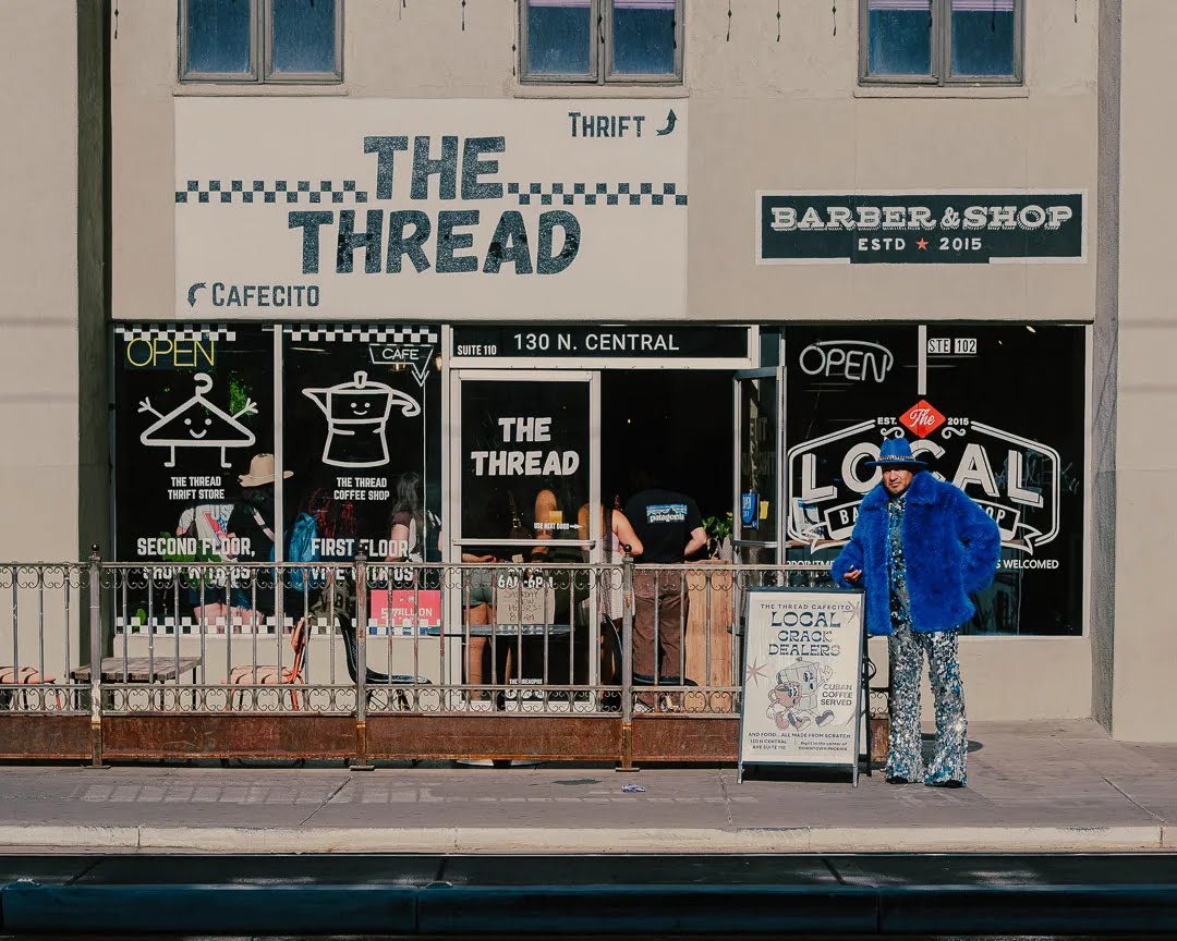 The Thread Cafecito storefront on North Central Avenue in Downtown Phoenix
