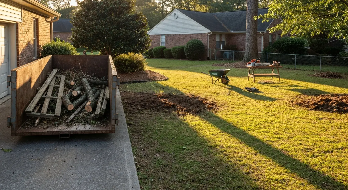Yard debris and junk removal service