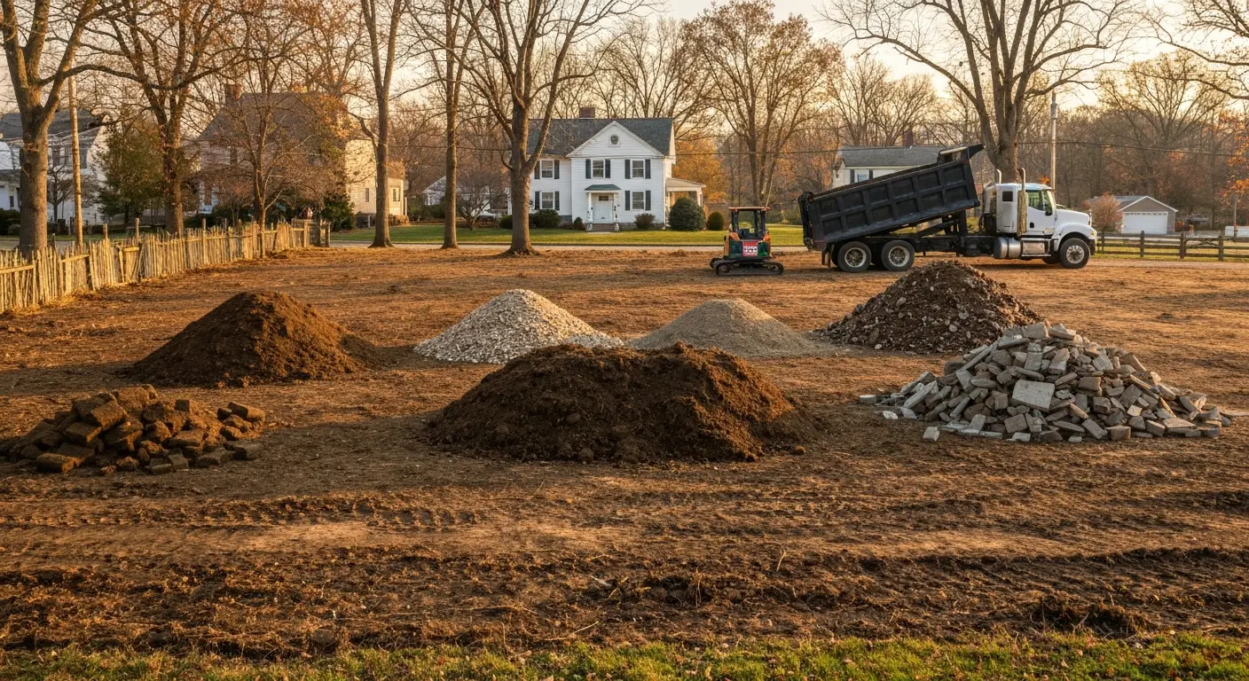 Waste removal for landscape design projects