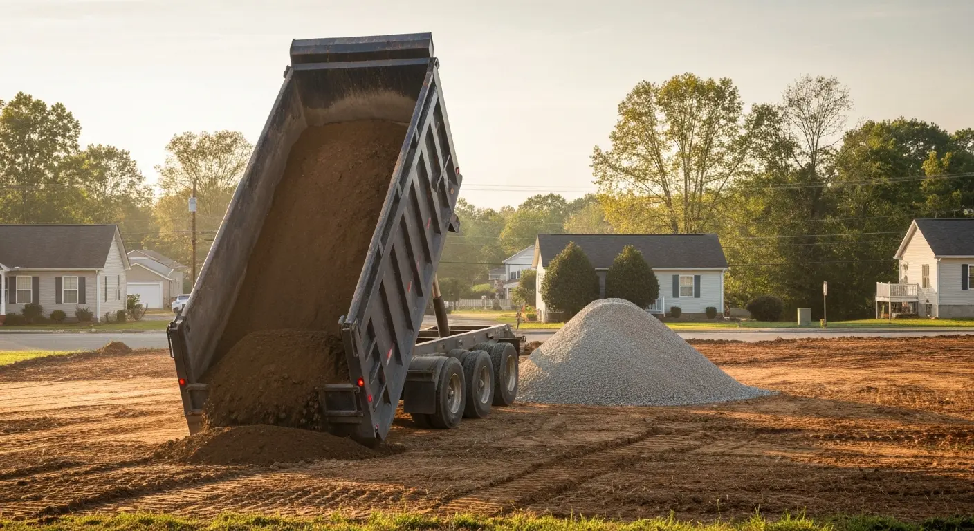Dump trailer service in Burke County