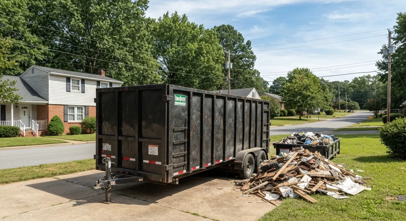 Dumpster trailer service