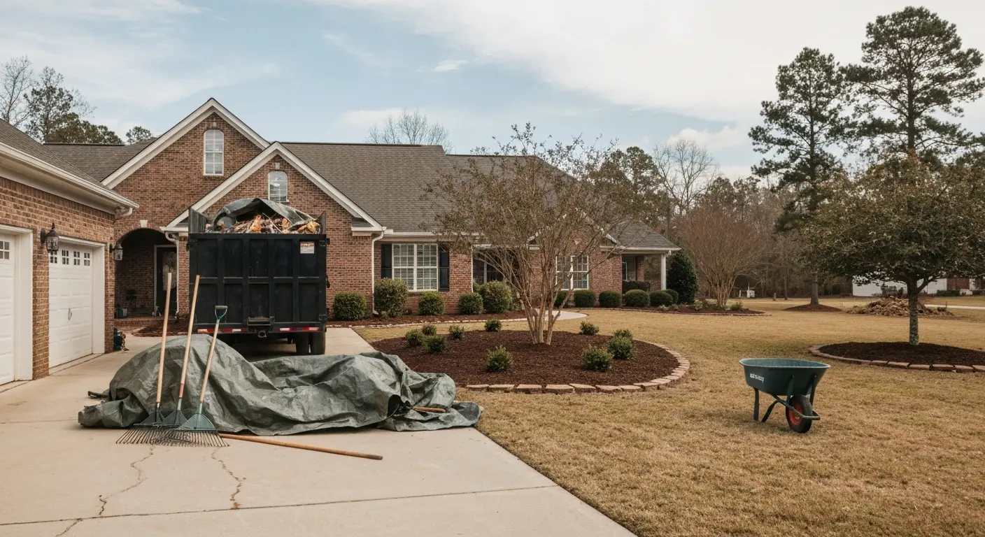 Debris removal from storm-damaged property