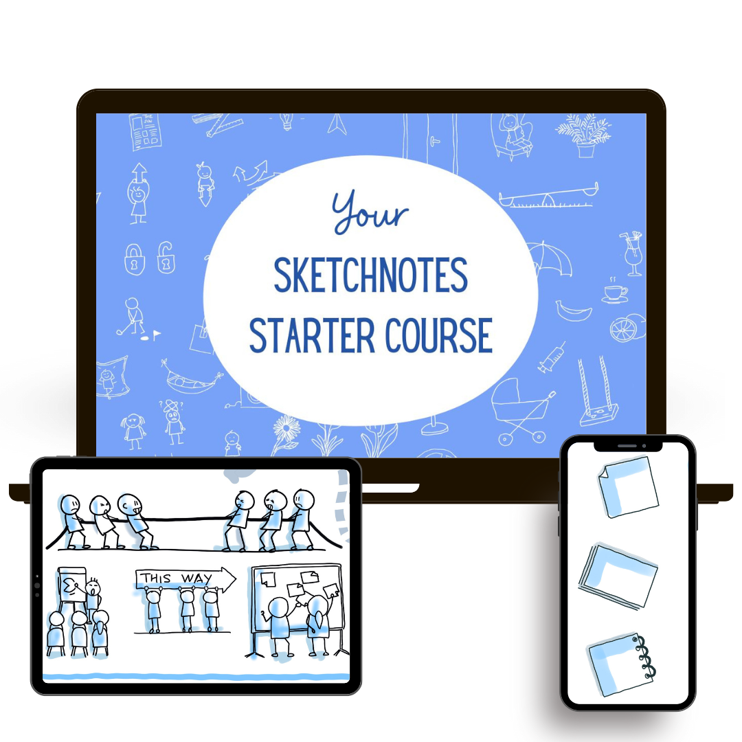 Draw with confidence and ease with the “Starter Sketchnote Course”