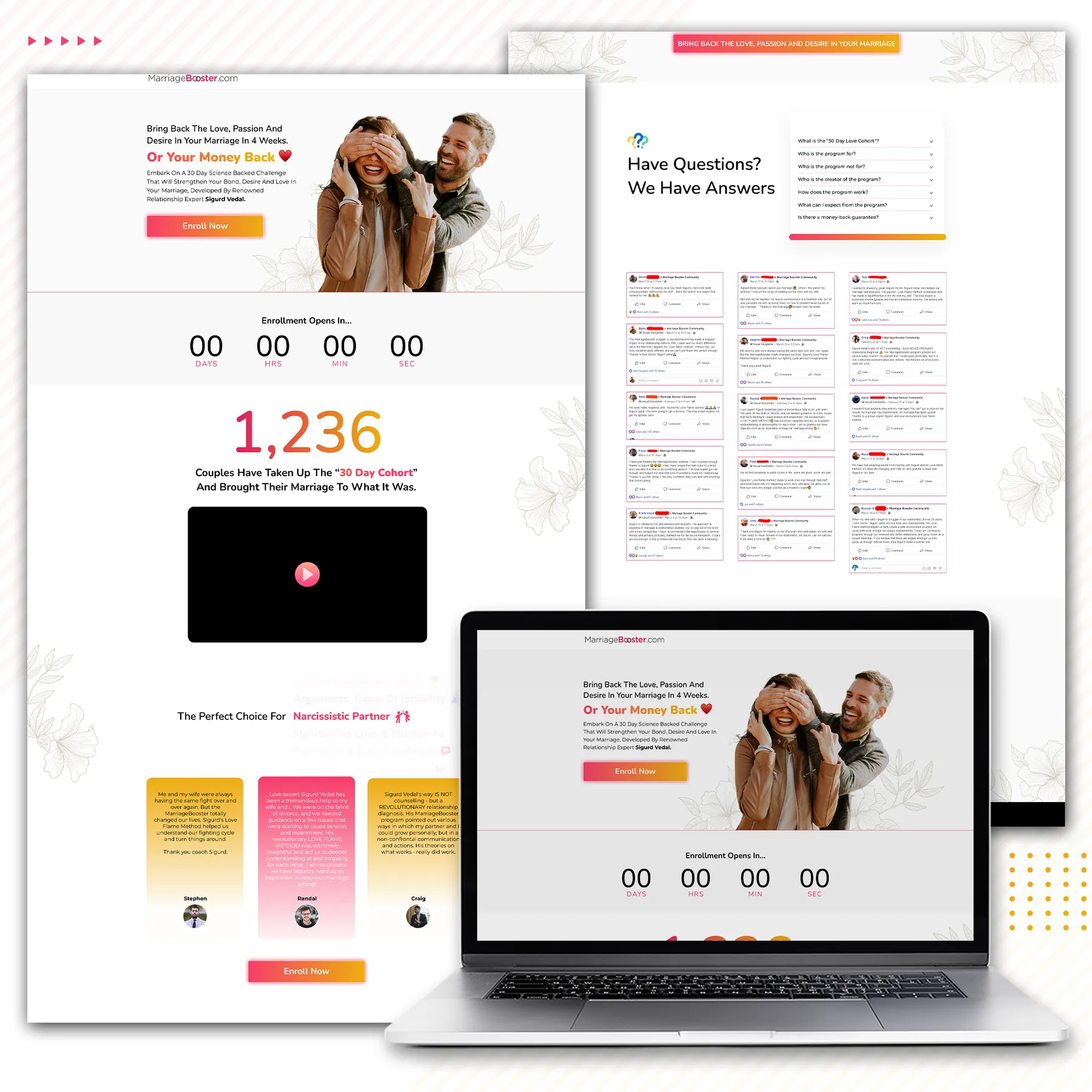 Marriage Booster funnel example