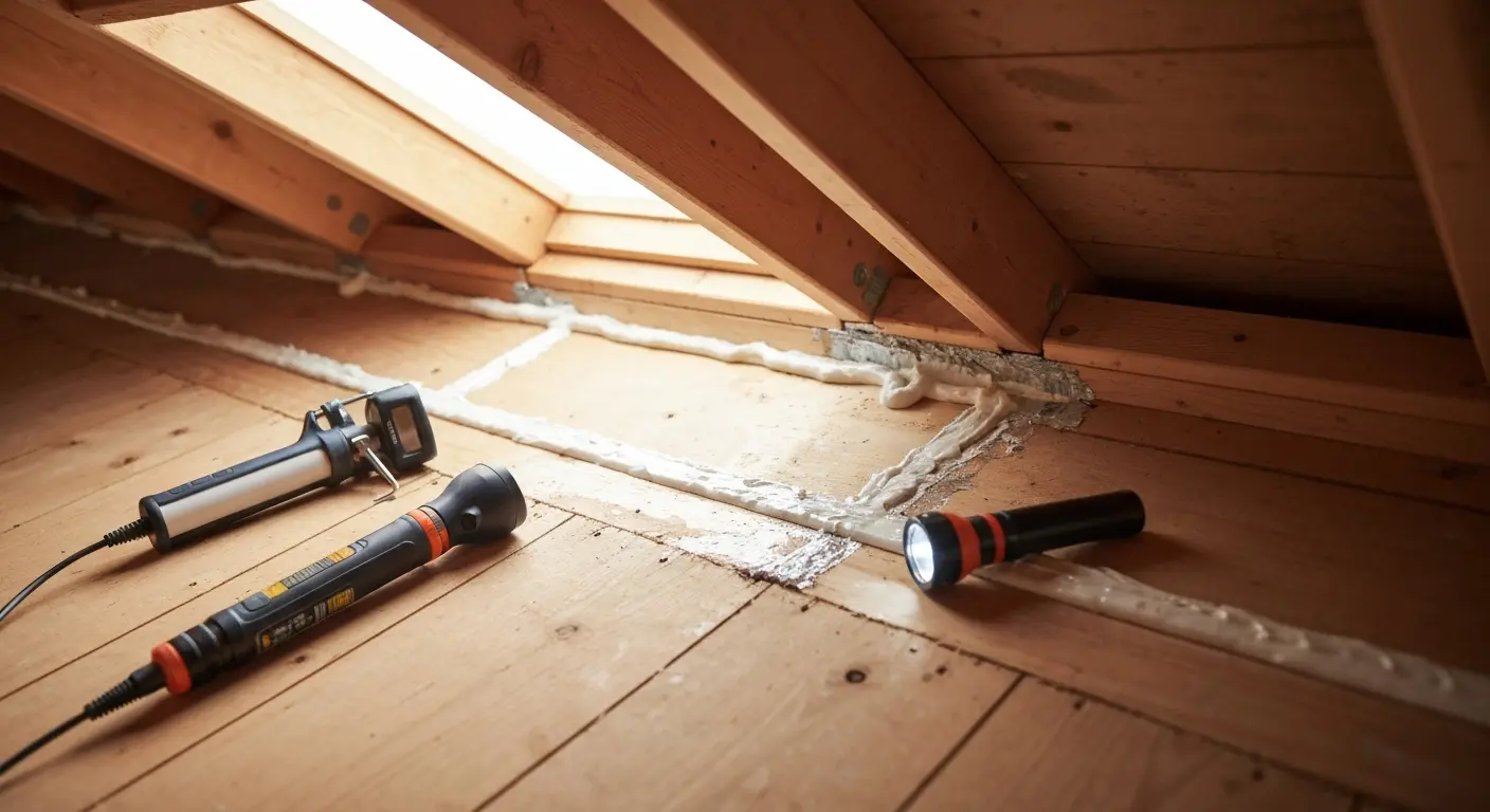 Roof leak inspection