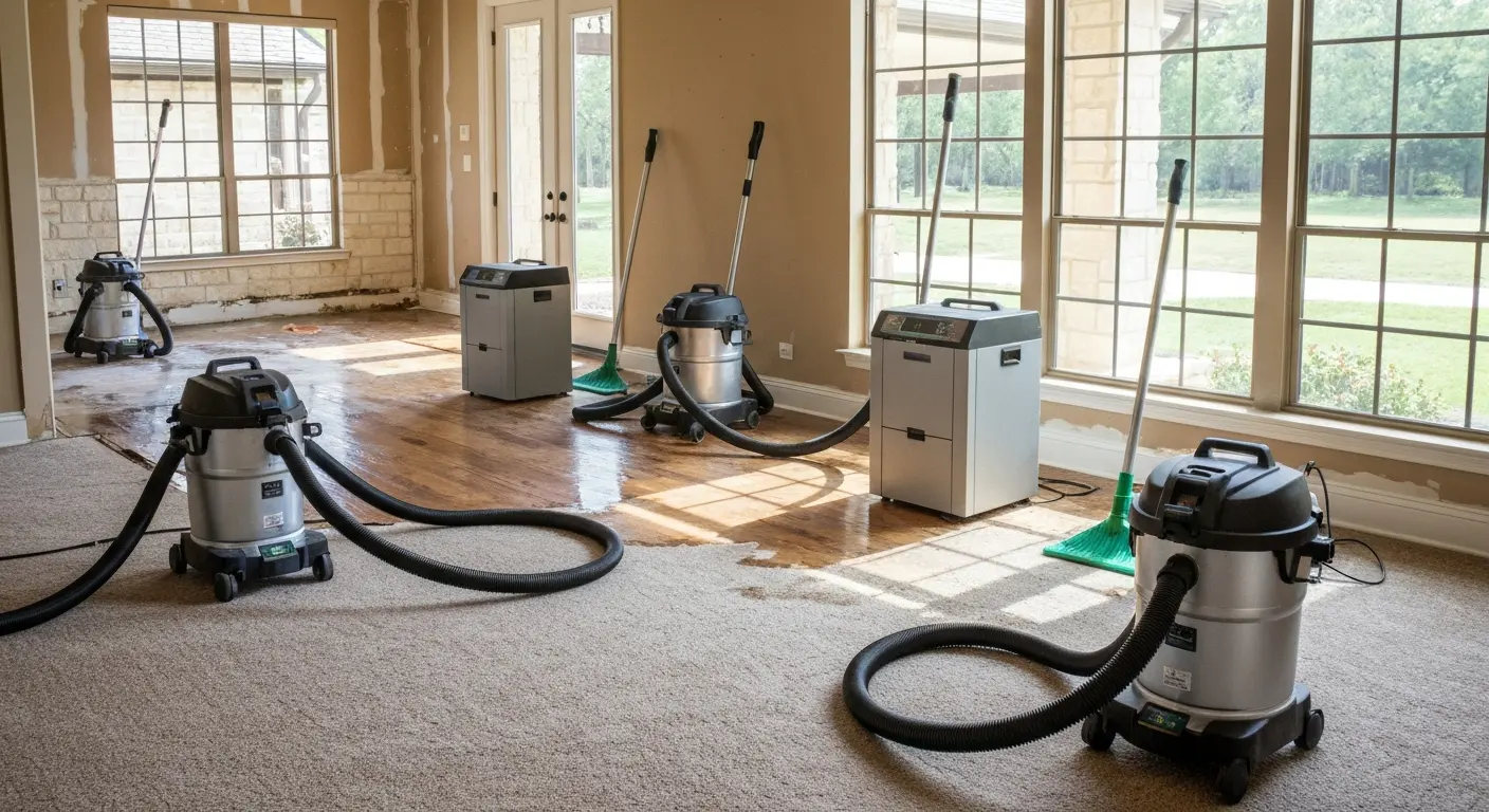 Water extraction in progress