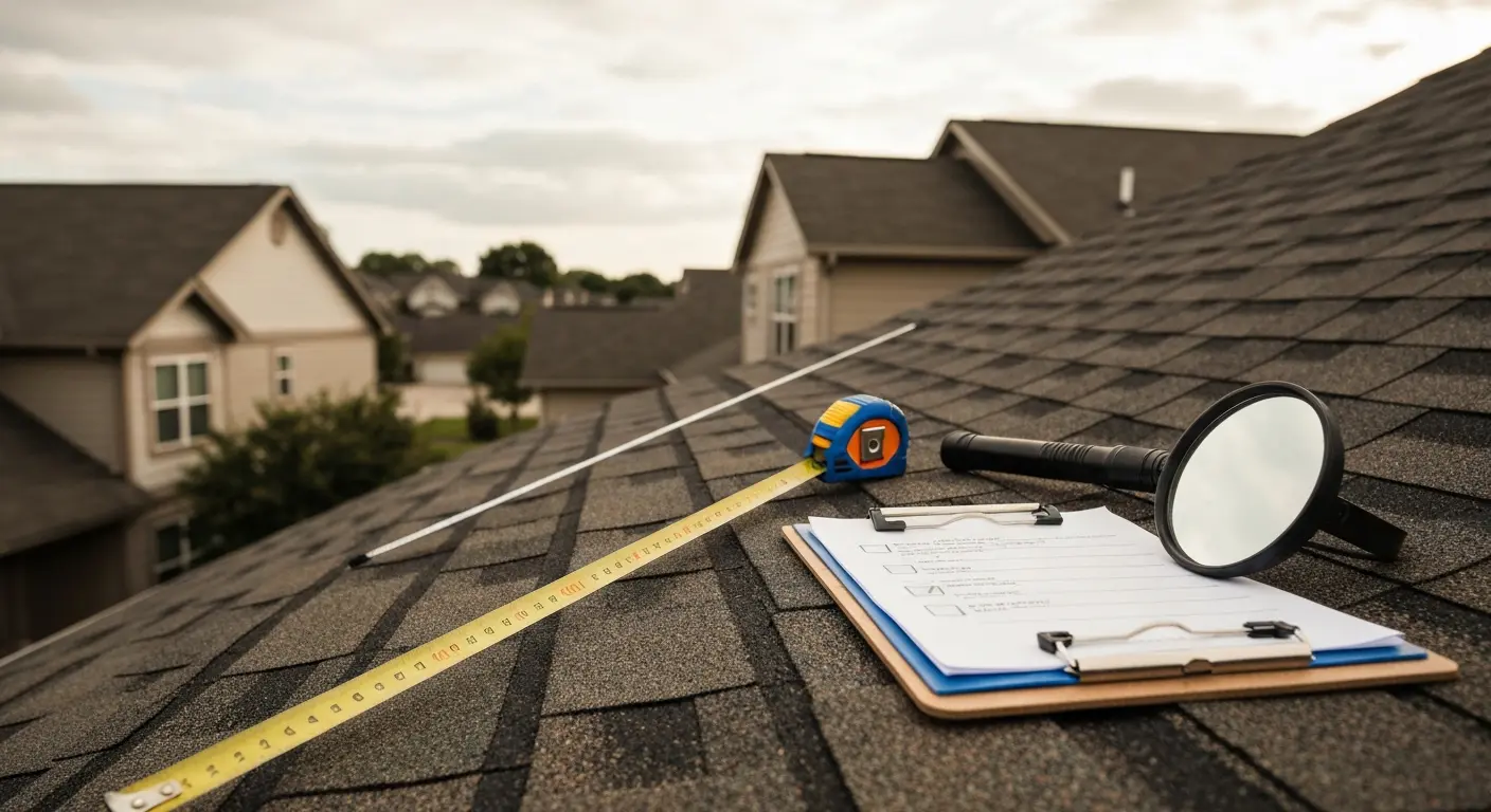 Professional roof inspection