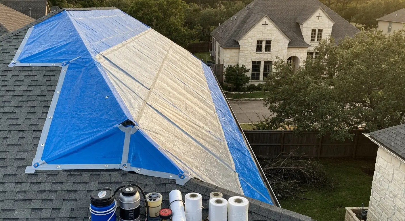 Tarping and mitigation efforts