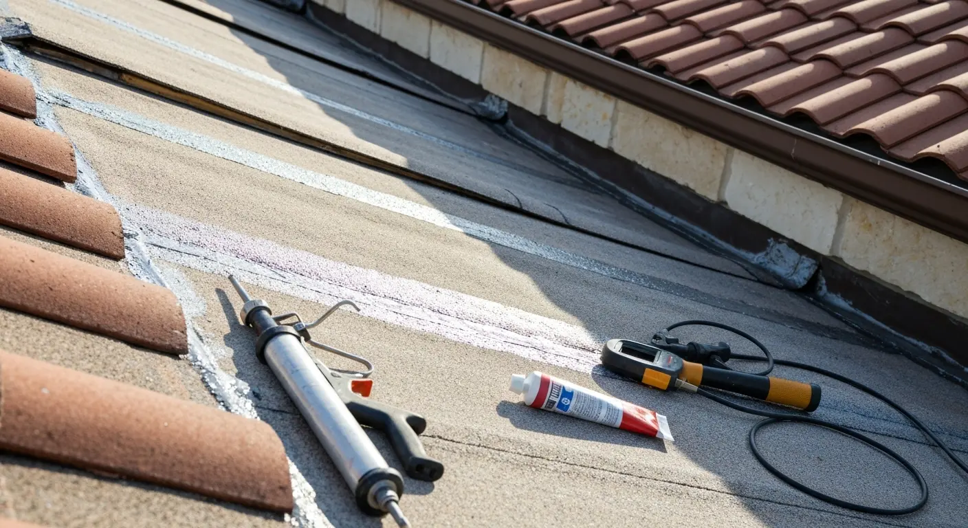 Roof leak repair and waterproofing
