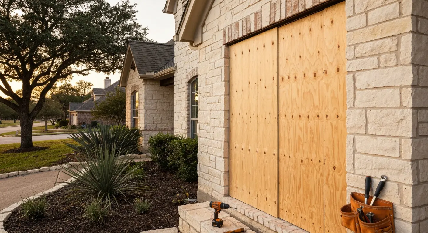 Break-in board-up service