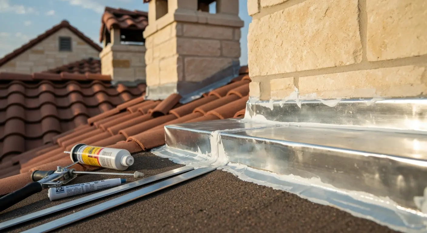 Roof flashing repair