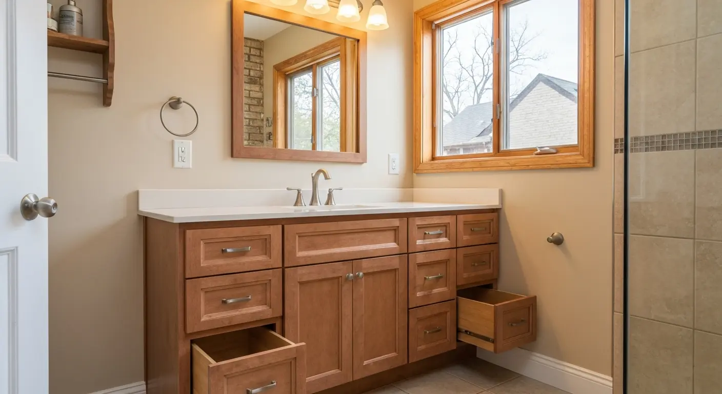 Custom vanity installation