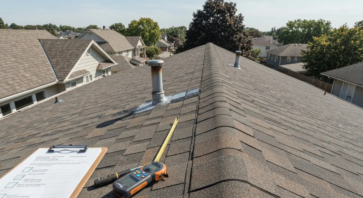 Professional roof inspection