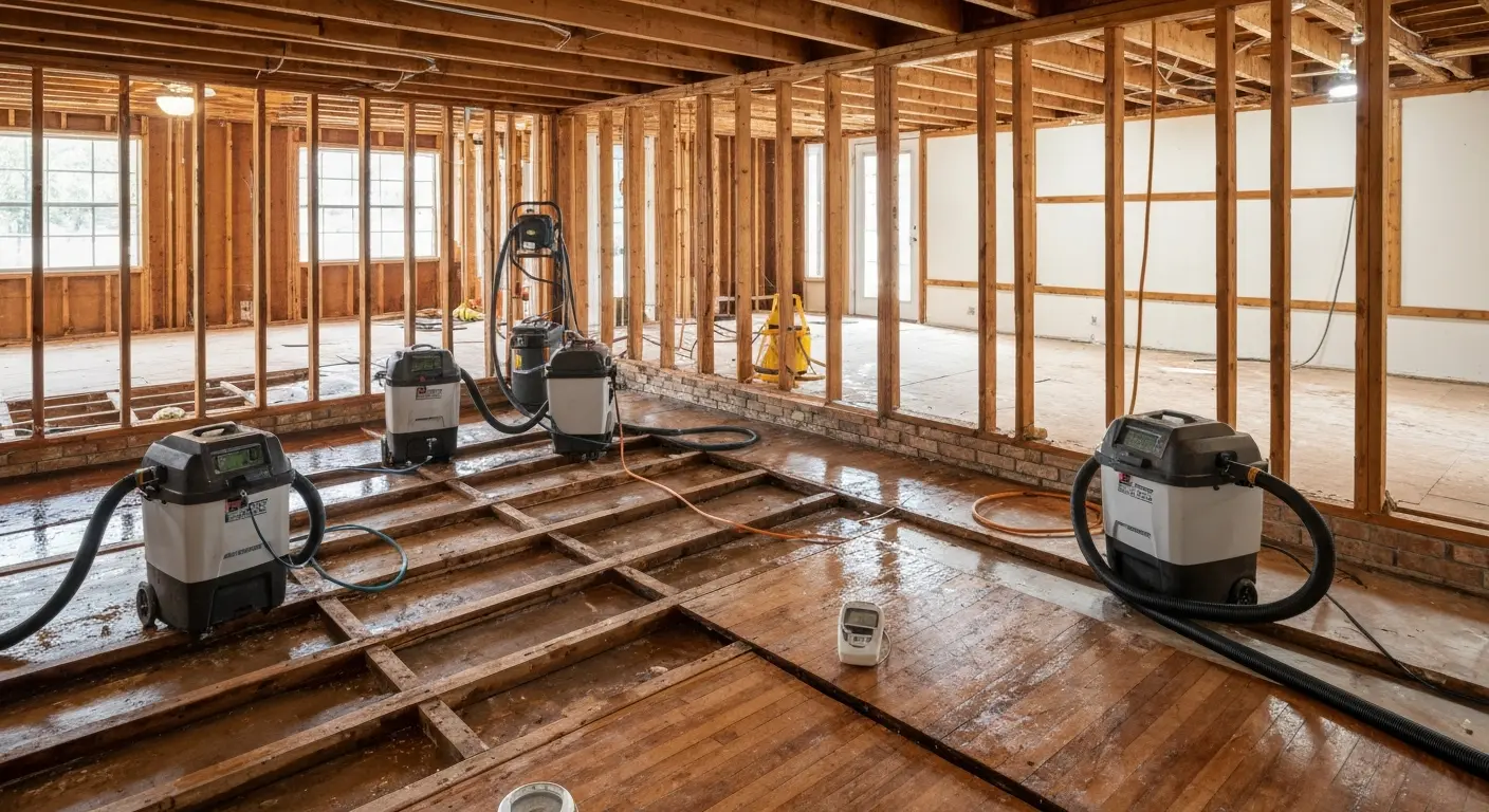 Water damage extraction near Lick Creek