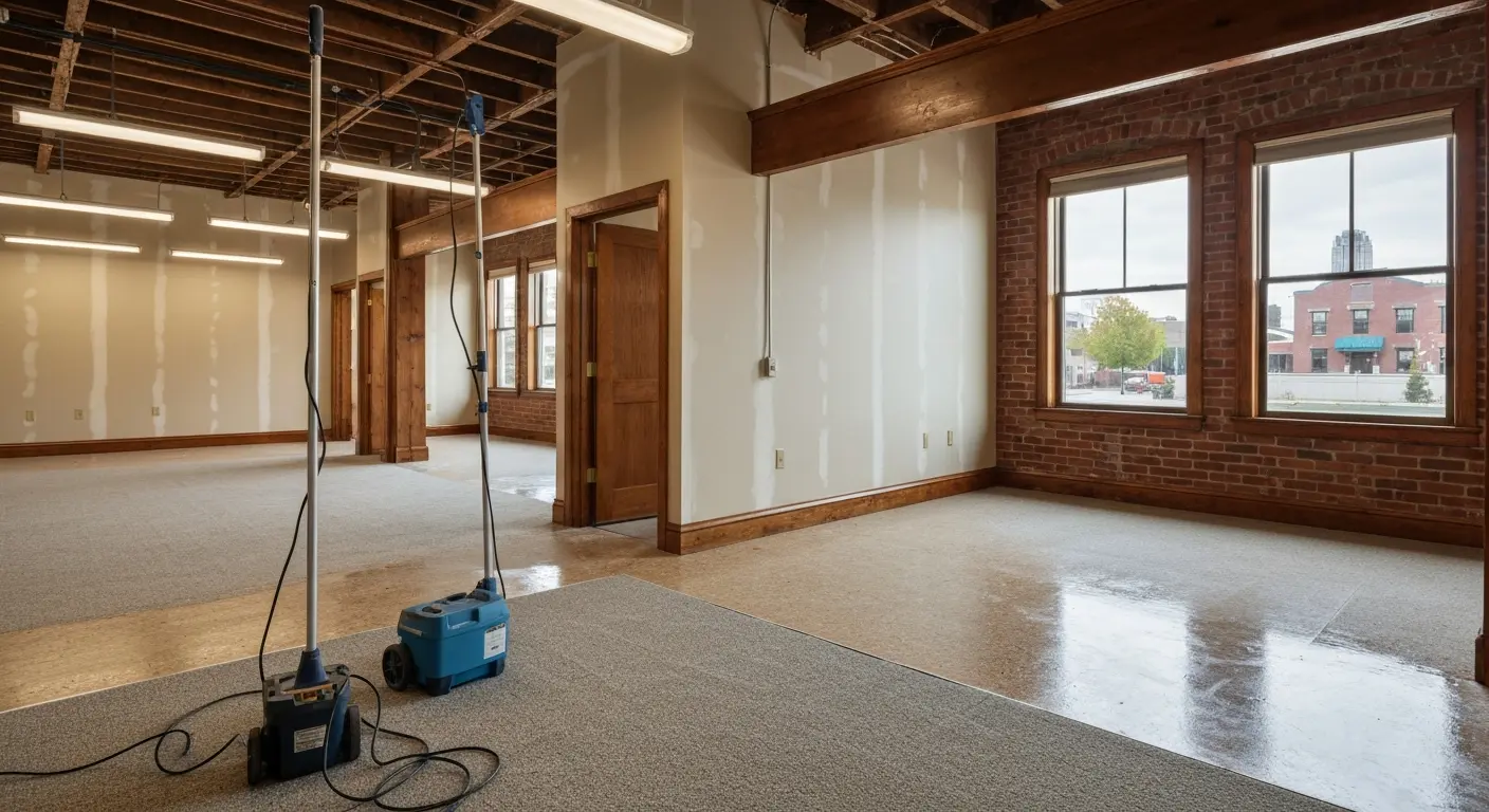 Commercial water damage restoration