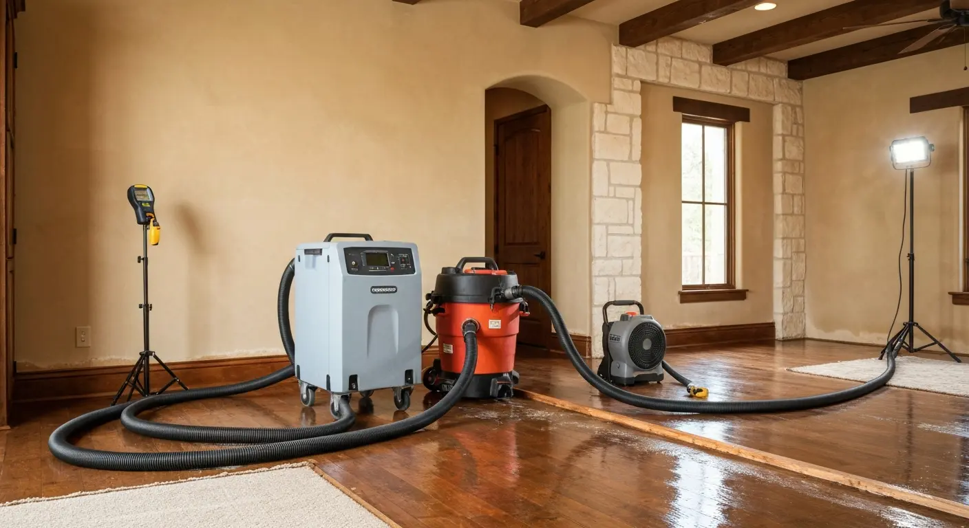 Water extraction in progress