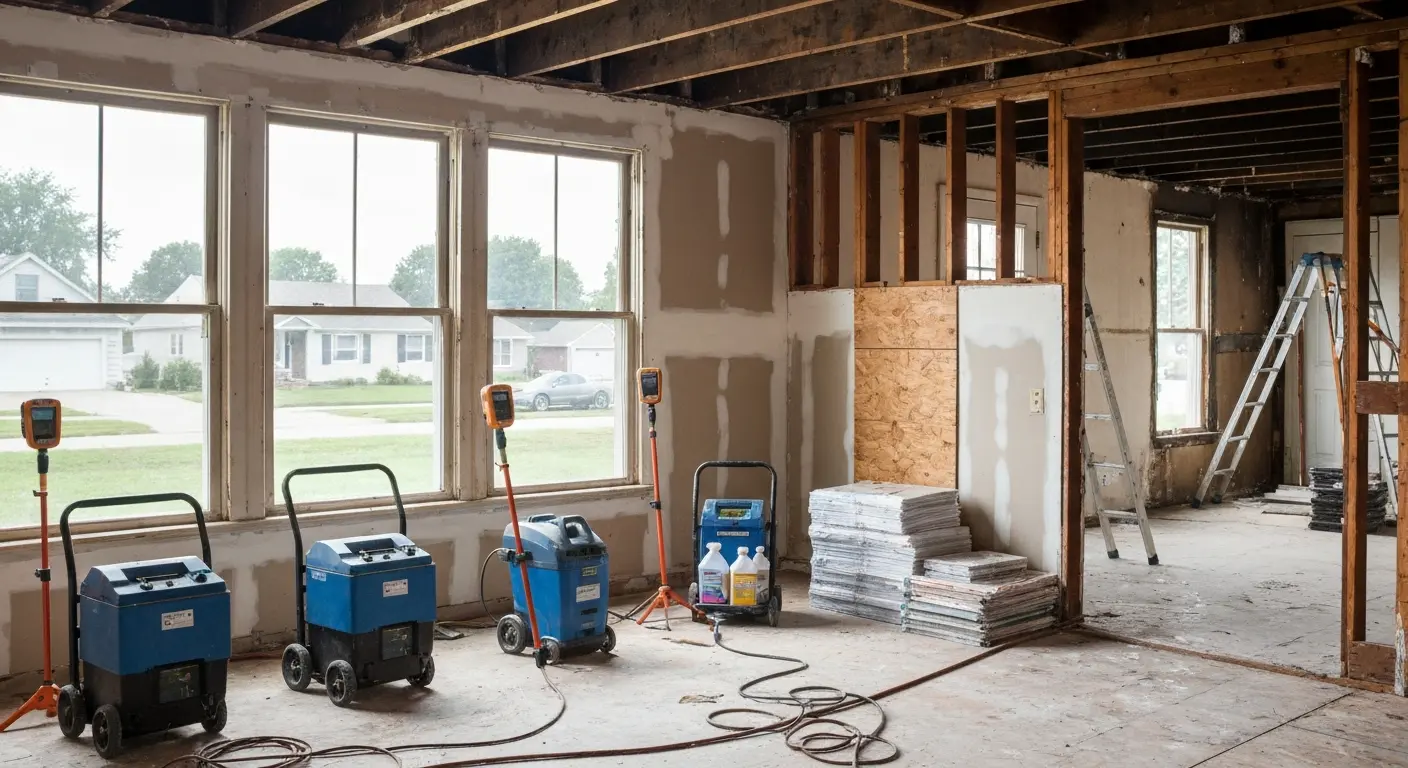 Fire damage restoration process