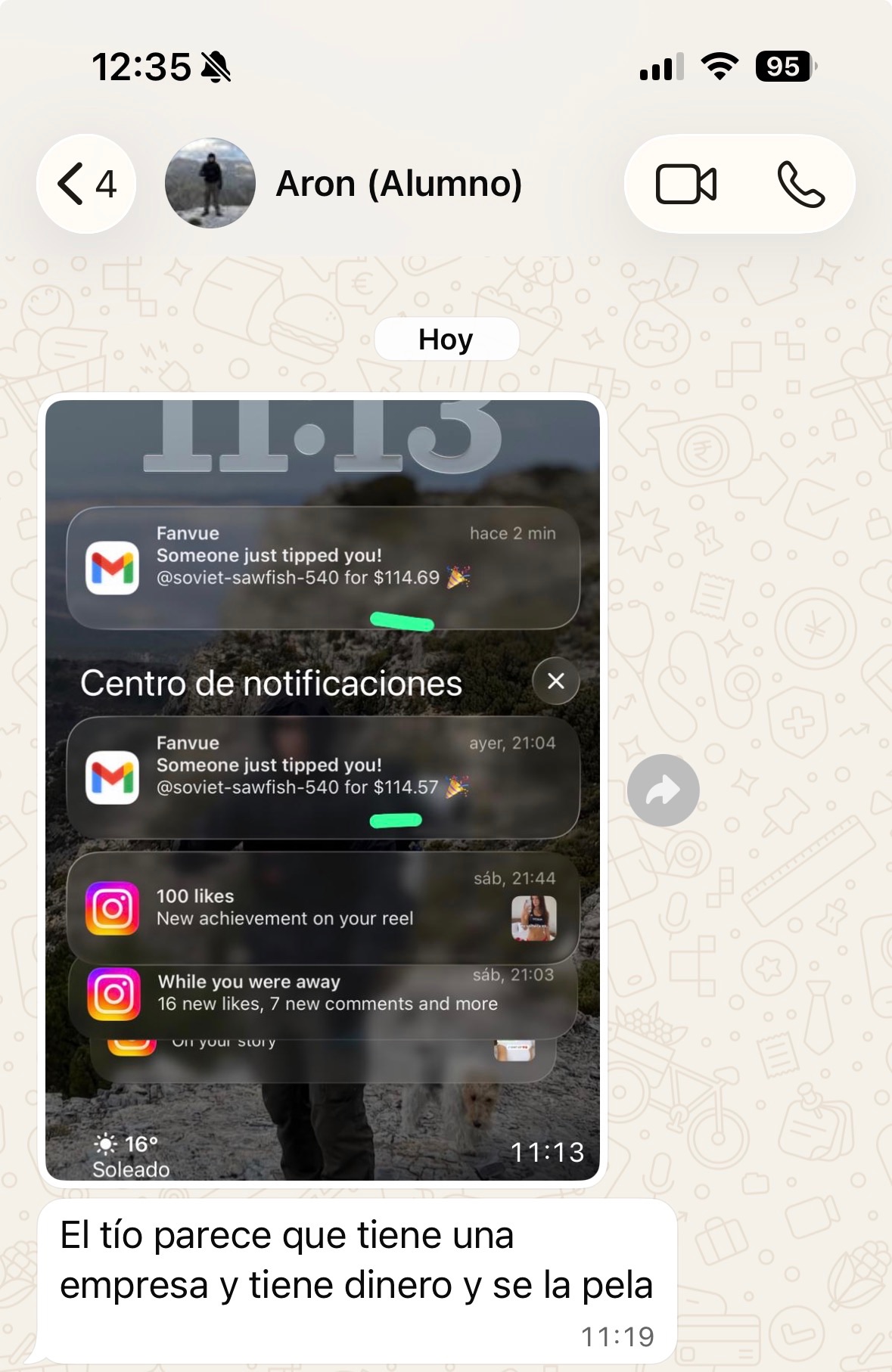 Resultado de alumno
