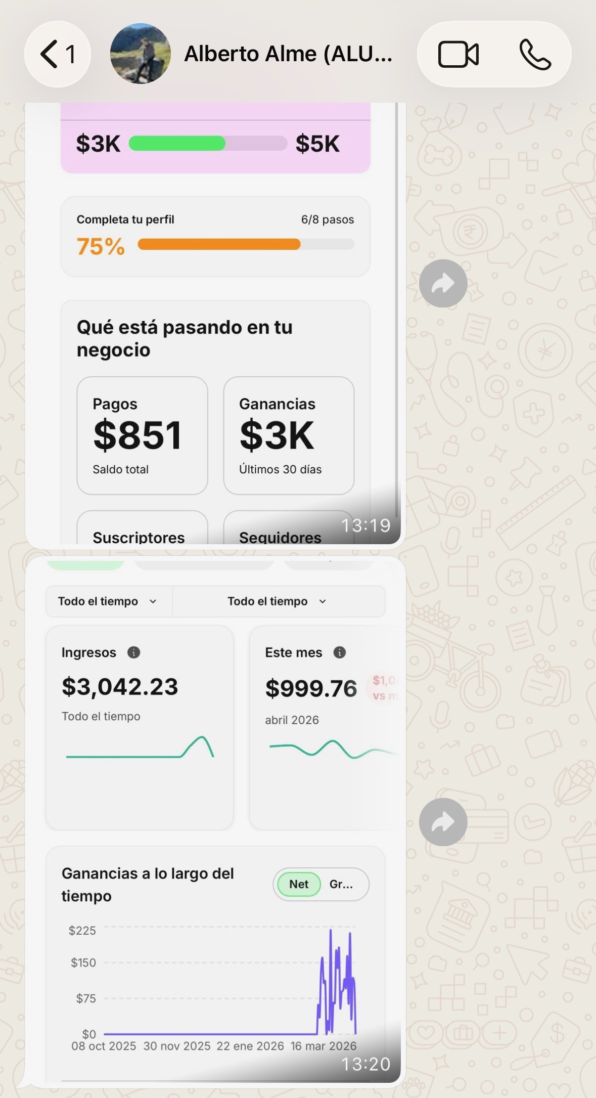 Resultado de alumno