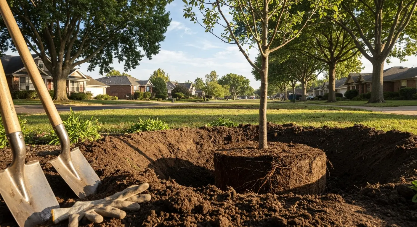 Native tree planting