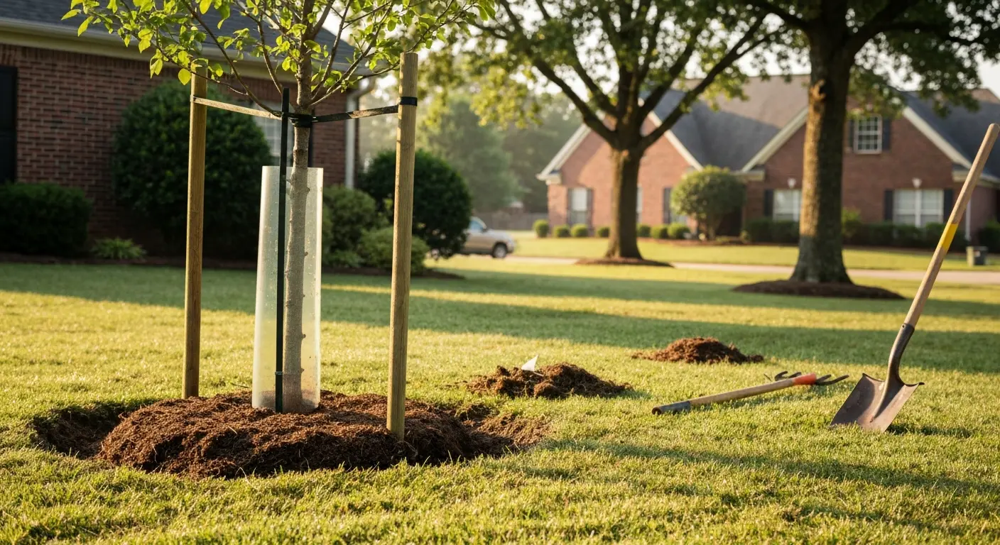Tree planting in Holly Springs