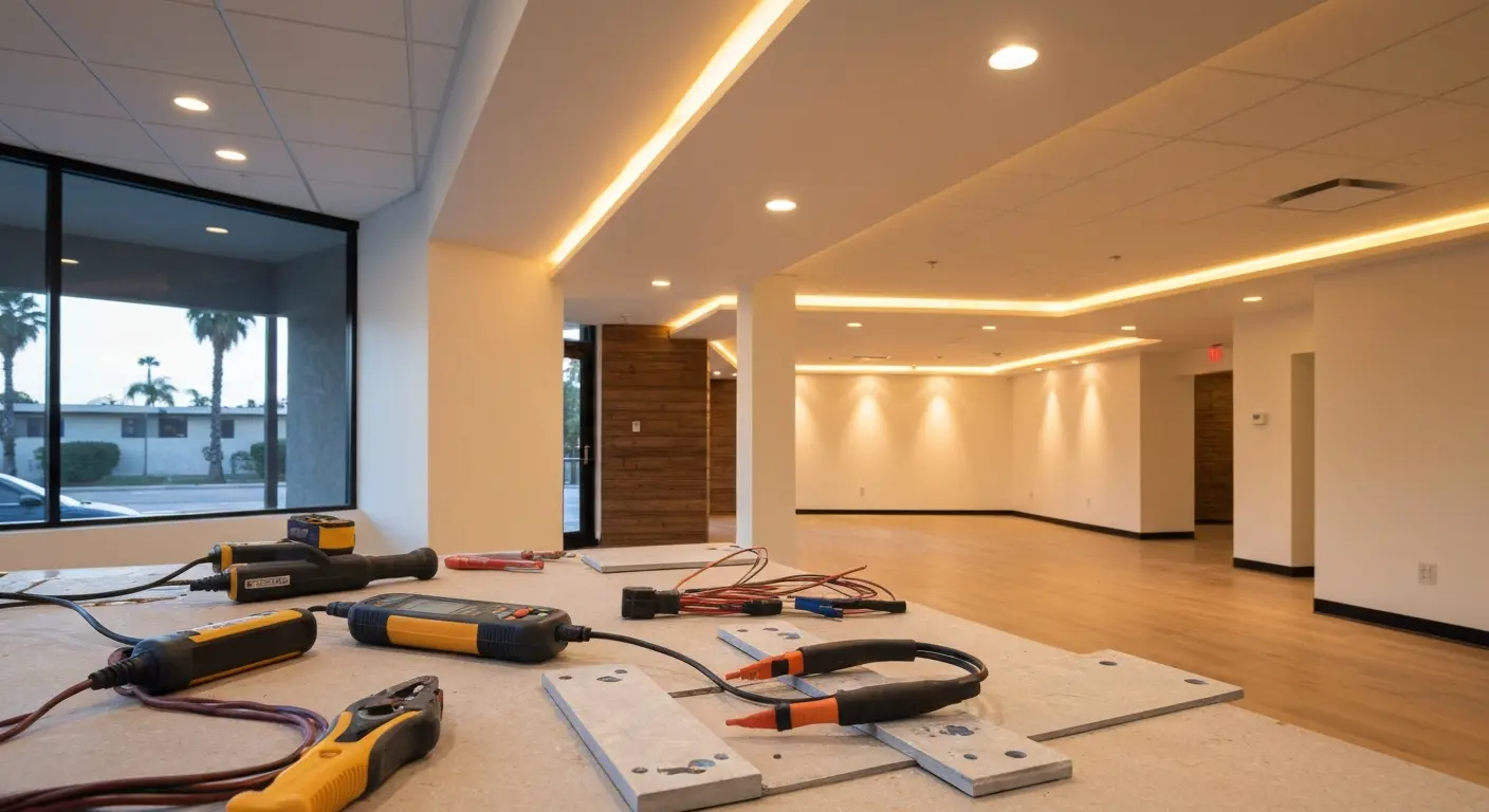 Commercial lighting contractor services