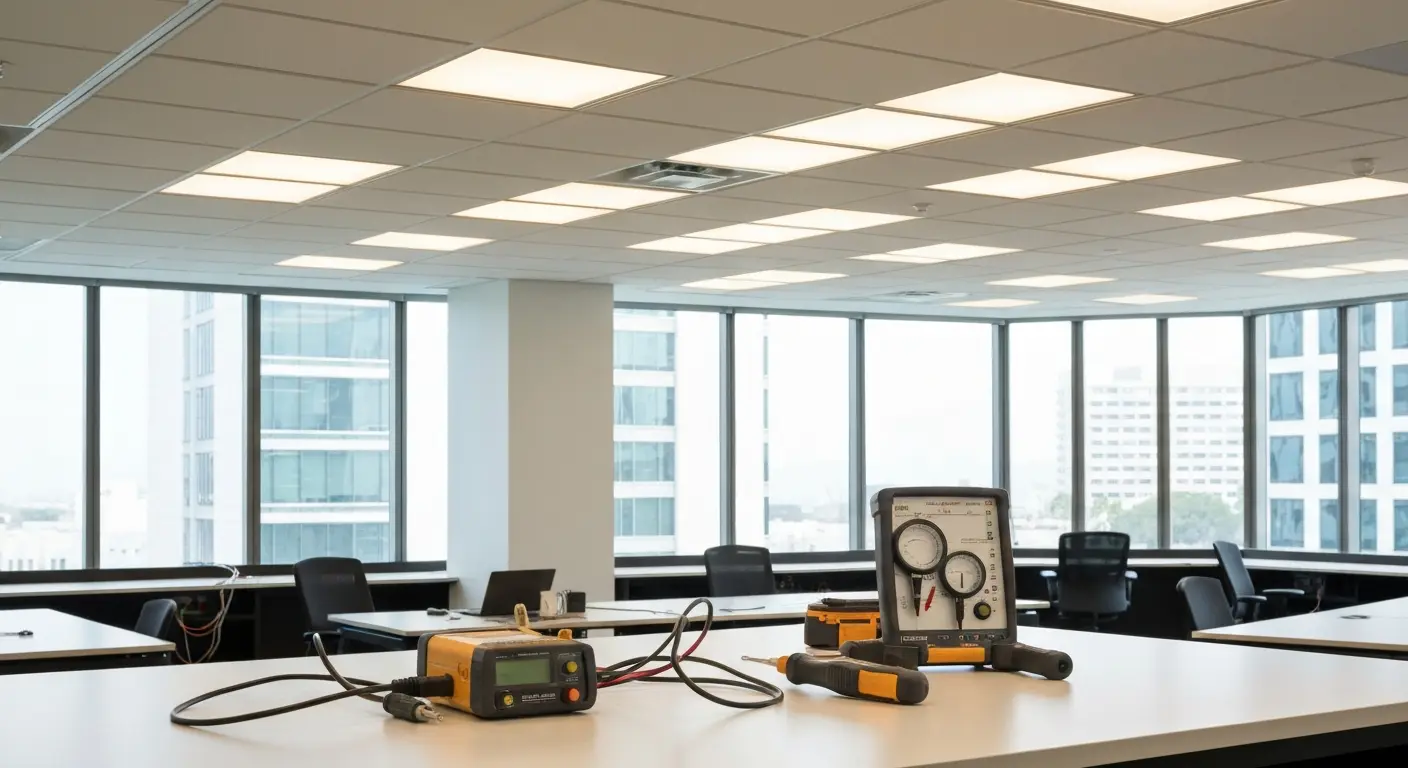 Commercial lighting installation