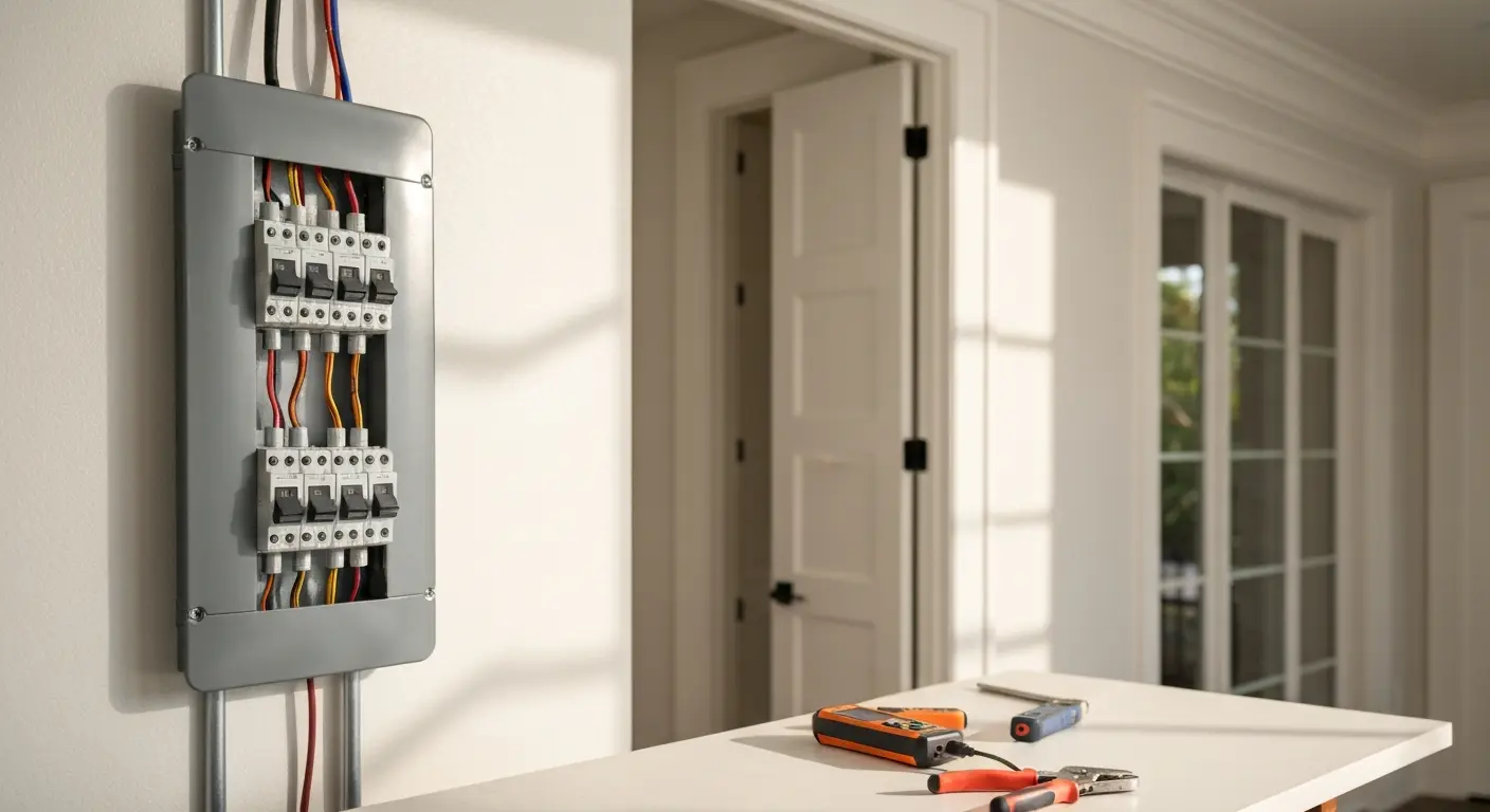 Residential electrical work in Encino