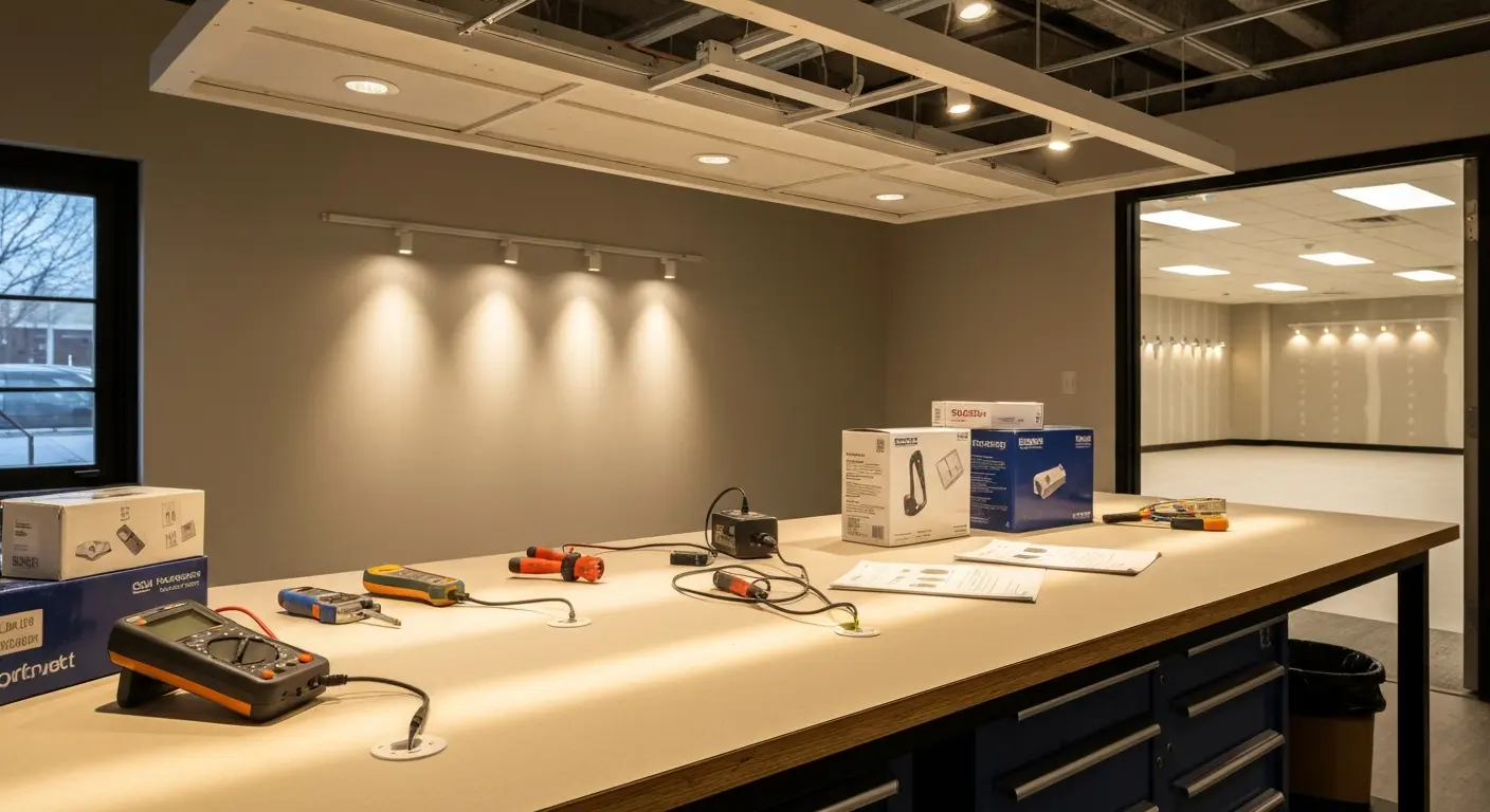 Lighting contractor work