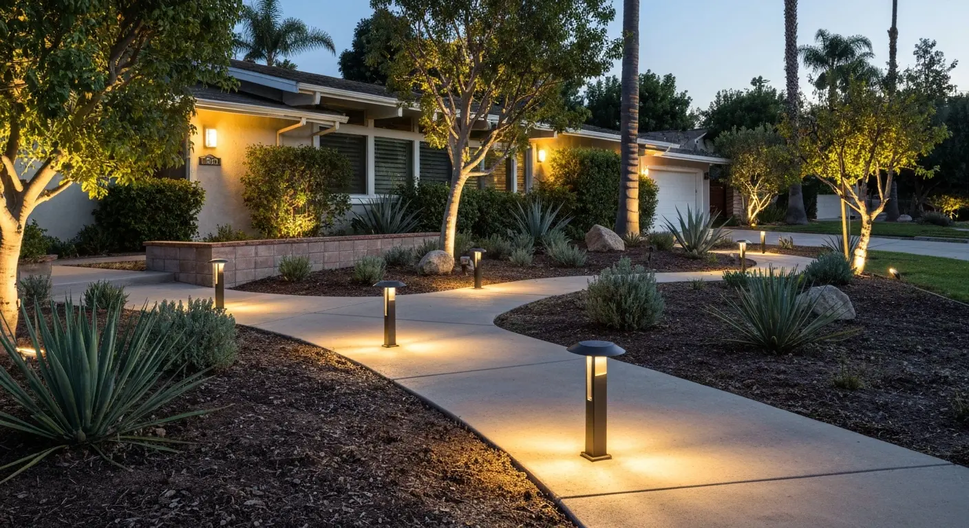 Outdoor lighting installation