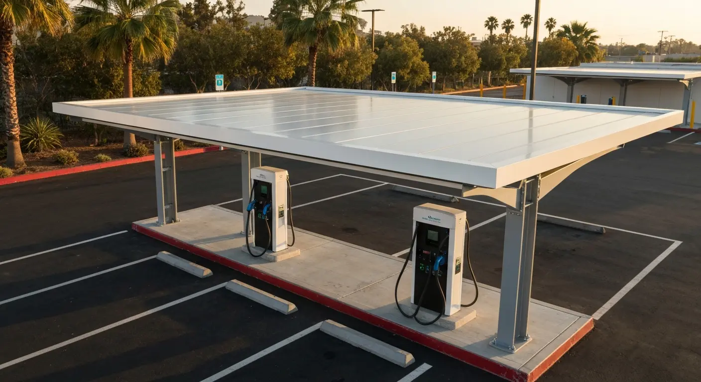 DC fast charging station installation