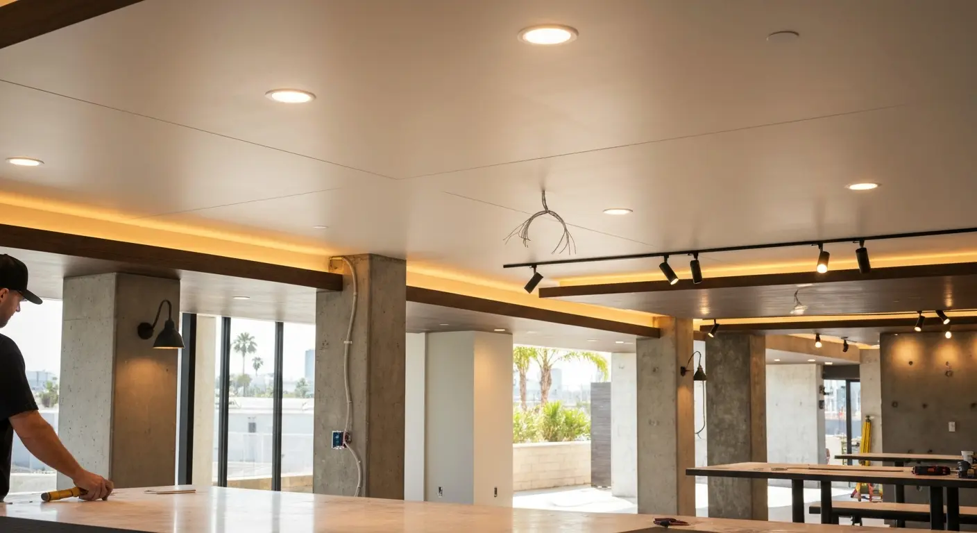 Lighting contractor installation