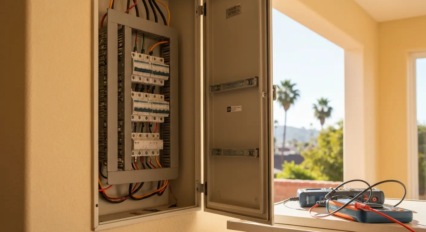 Electrical panel repair work