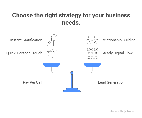 Pay per call vs Lead Generation