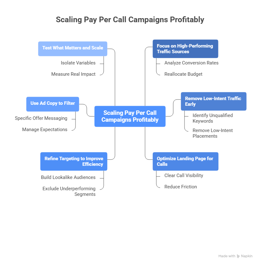 Strategies to scale pay-per-call campaign profitability